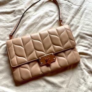 BLUSH PINK + Rose Gold Hardware. [images appear tan] Lambskin | soft